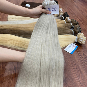 Cheveux naturels lisses, tissage en trame, plusieurs couleurs, prêts à être expédiés, fournisseur de cheveux bruts, paquet de cheveux bruts, trame doublement tirée - Product Image 4