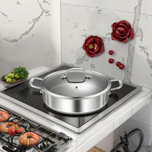 Ollas de Aluminio Modernas de Alta Calidad, Multiusos, Diseño Clásico, Aptas para Gas e Inducción, Ligeras, con Tapa de Vidrio Transparente - Product Image 2