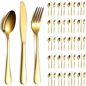 Ensemble de couverts en métal de haute qualité, ustensiles modernes en acier inoxydable, finition durable, expérience culinaire parfaite pour les hôtels - Product Image 6