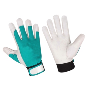 High Quality Heavy-Duty Industrial Goat Grain Leather Work <b>Gloves</b> Breathable Reflective Safety Hand Protection for <b>Drivers</b> - Product Image 5