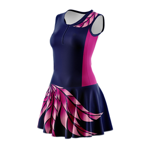 <b>Custom</b> Durable Plus Size Women's Netball Uniform Jersey <b>Dress</b> Nylon Anti-Bacterial Quick Dry Breathable Heat-Transfer Sleeveless - Product Image 2