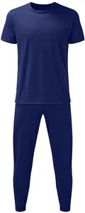 EDOOR WEARS Winter Men's Casual 2-Piece Solid Terry Fabric Quick Dry <b>T</b>-<b>Shirt</b> and Shorts Set - Product Image 6