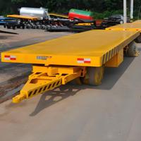 Chariot à plateau robuste et professionnel pour la manutention de matériaux industriels en usine, entrepôt et logistique