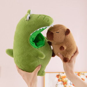 Aika Mignon Crocodile qui mord Capybara Jouets en peluche animaux interactifs doux et amusants Cadeau - Product Image 1