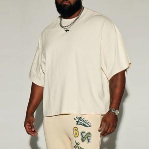 Nouvel arrivage T-shirt homme personnalisé de haute qualité, style décontracté, avec ourlet roulé et manches évasées, 100% coton, coupe ample, manches courtes - Product Image 5