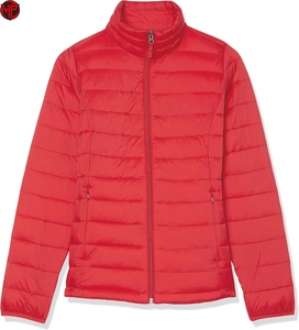 Veste matelassée de sport pour femme, veste thermique chaude en polaire avec poignets côtelés, broderie personnalisée, veste matelassée pour femme - Product Image 2
