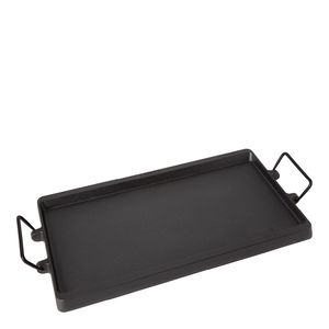 Plateau de service moderne et élégant en métal noir, idéal pour cuisines contemporaines, taille et forme personnalisables - Product Image 3