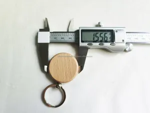 "ทนทานสแตนเลสและพวงกุญแจพลาสติก PU ที่มีการออกแบบไม้ที่เงียบสงบโลโก้เลเซอร์ส่วนบุคคลเพื่อความสะดวกสบายและสะดวก" - Product Image 3