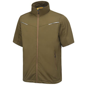 Chaqueta Deportiva de Béisbol de Manga Corta para Hombre, de Secado Rápido, Tejido Elástico, Resistente al Viento, con Bajo Ajustable y Cómoda - Product Image 1