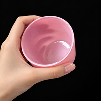 Bocal à bougie en verre rose pulvérisé, 200 ml 300 ml, pot à bougie pour hôtel, bocal à bougie avec logo sérigraphié