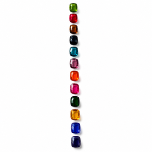 Glass Jewelry <b>Beads</b> Round and Asscher Cut 5 mm Loose <b>Crystals</b> Bulk for Earring Making - Product Image 1