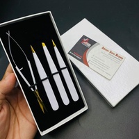 Pince à épiler en acier durable plaqué or blanc, pointes inclinées et pointues, pince à épiler pour sourcils avec ciseaux à ressort pour sourcils et cils