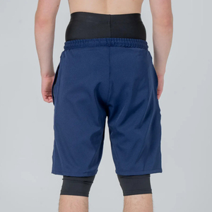 กางเกงขาสั้นอัลวาห์ราสำหรับผู้ชายแบบพรีเมียมขายส่ง ผ้าสองชั้น ความยาวระดับเข่า เอวสูง เหมาะสำหรับเล่นกีฬา ว่ายน้ำ ออกกำลังกาย และฝึกซ้อม - Product Image 2