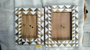 Customized Handmade Geometric Tabletop Photo Frames Resin <b>Wood</b> Inlay Eco-Friendly Polished Technique Buddhism Theme Home <b>Gifts</b> - Product Image 5