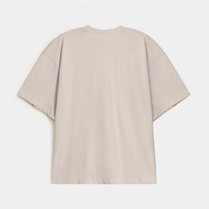 T-shirt Classique 100% Coton Grammage Lourd Impression 3D en Relief Logo Personnalisé en Mousse Impression 3D en Relief sur Écran pour Hommes - Product Image 3