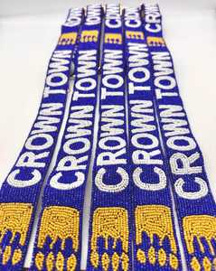 Royals Gameday Purse Strap Crown Town Strap Kansas City Beaded Adjustable Strap Game Day Strap <b>Camera</b> Strap - Product Image 2