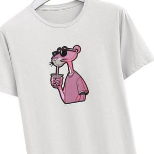 T-shirt personnalisé brodé, design de personnage rose surdimensionné, streetwear unisexe, coton de haute qualité, mode décontractée, usine OEM ODM - Product Image 6