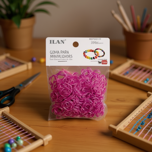 Gomma per Artigianato 300 Pezzi Bianco Viola Ref221367 - Product Image 2