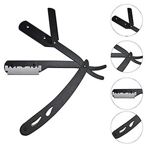 Navaja de barbero reutilizable, herramienta de afeitado de acero inoxidable duradera para cuidado profesional y personal - Product Image 1