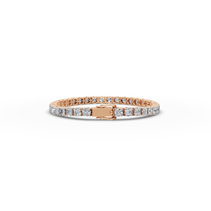 Pulsera de Tenis Minimalista de Oro de 7 Pulgadas con Diamantes Cultivados en Laboratorio, Joyería de Moda Sostenible - Product Image 6