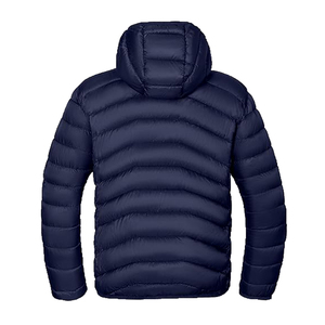 Light Warm Duck <b>Feather</b> Custom Logo Nylon Black Hooded Winter Bubble Puff Filled <b>Down</b> Puffer Jackets Coat for Men - Product Image 4