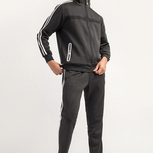 Ensemble de survêtement homme personnalisé en gros, style streetwear, couleur contrastante, coupe-vent réfléchissant en nylon, survêtement en nylon pour homme - Product Image 1