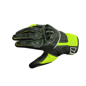 Gants de moto respirants à doigts entiers avec écran tactile et fermeture auto-agrippante, unisexes, en cuir, Pakistan - Product Image 4