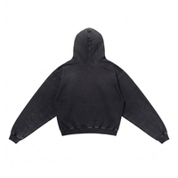 Sweat à capuche unisexe surdimensionné personnalisé, motif araignée brodé et imprimé, effet délavé, 100 % coton, séchage rapide, respirant, OEM ODM