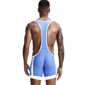 Comfortable Fit Wrestling <b>Singlets</b> <b>For</b> <b>Men</b> Training Practice Gym Workout And Professional Competition Matches - Product Image 3