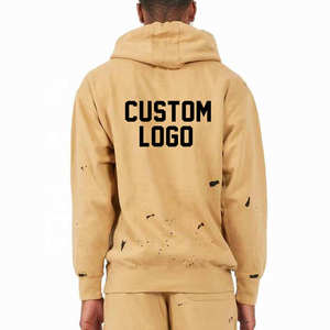 Conjunto Deportivo Personalizado para Hombre, Sudadera con Capucha y Pantalones Deportivos, 2 Piezas, Lavado Ácido, Bordado, Ropa Deportiva Urbana, Traje Deportivo de Felpa Francesa para Hombre - Product Image 2