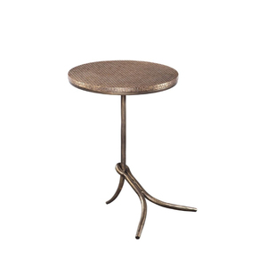 Handmade Wrought Iron Side <b>Table</b> Round Top Industrial Design Antique Finish Living Room Furniture Handmade End <b>Table</b> For Sale - Product Image 2