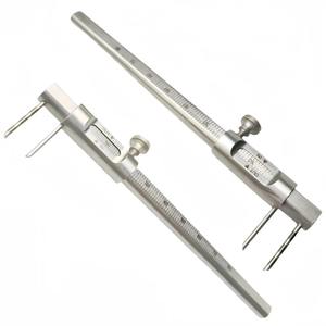 Calibre coulissant orthodontique - Outil de mesure pour implants dentaires avec double échelle de 0 à 80 mm pour une dentisterie de précision - Product Image 1