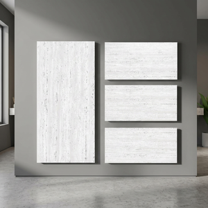 Céramique Numérique Glacé 600x1200mm Argent Porcelaine Carreaux Traventino 60x120cm Soudan - Product Image 1