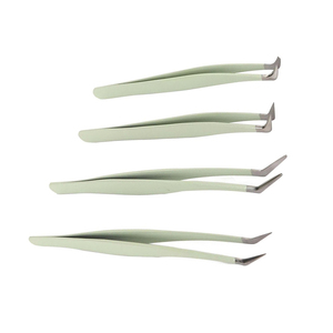 Pinzas Profesionales de Acero Inoxidable para Extensión de Pestañas KAAMIR INSTRUMENTS KI-LT-2770, Punta Suave de 90 Grados, Logotipo Personalizado, Volumen - Product Image 4