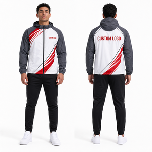 Colorblock Mens Windbreaker <b>Jacket</b> Custom Wholesale Supplier Factory Bulk Premium Lightweight Waterproof Hooded <b>Packable</b> Outdoor - Product Image 5