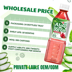 Boisson à l'aloe vera à la grenade ISO HALAL KOSHER Boîte filtrée OEM ODM Fabricant Marque privée Prix de gros Echantillon gratuit - Product Image 3