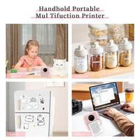 Imprimante thermique, autocollant de poche coloré, machine à étiquettes adhésives, USB portable mini 2 pouces 4.0 57 mm 200 dpi X5