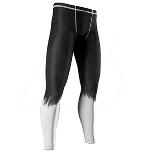 Leggings de MMA al por mayor, hechos con tela flexible, control de humedad, ajuste cómodo, costuras duraderas y excelente transpirabilidad. - Product Image 4