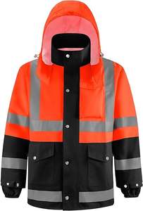 Chaqueta de Seguridad Reflectante de Alta Visibilidad |   Chaqueta de Trabajo Industrial para Trabajadores de la Construcción y Carreteras - Fabricante de Fábrica - Product Image 6