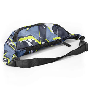 Unisex Abstract Pattern Waist Bag With Zipper Closure For Daily Use - Product Image 6