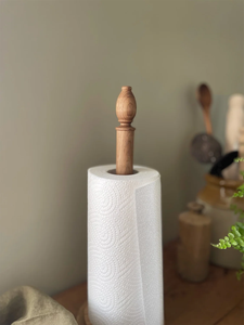 Porte-serviettes en papier sur pied en bois avec bras rotatif à 360° pour cuisine, support à serviettes de cuisine moderne et amovible - Product Image 4