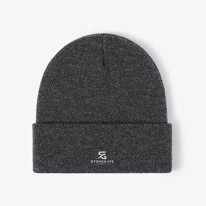 Bonnet d'hiver personnalisé en acrylique tricoté doux, unisexe, chaud, à revers, pour la mode, le sport, les voyages et les activités de plein air - Product Image 3