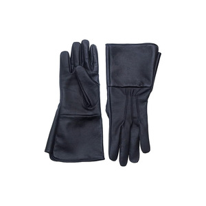 ABRA SPORTS Striped <b>Touchscreen</b> <b>Glove</b> Pure Lambskin Leather Cosplay Gauntlet Long Arm Cuff Liner Traveling - Product Image 6