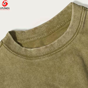 Camiseta Corta Transpirable para Mujer con Logotipo Personalizado Vintage al por Mayor, Camiseta Corta de Verano con Lavado Ácido, Logotipo Personalizado de Alta Calidad - Product Image 3