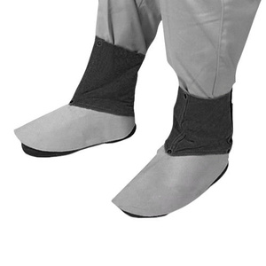 Protège-chaussures de soudeur en cuir croûte de vachette, robustes et très résistantes, pour usage quotidien en construction, avec protection anti-étincelles - Product Image 6