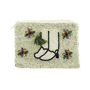 Porte-monnaie élégant en perles brodé, petit sac à main pour pièces de monnaie et cartes au meilleur prix - Product Image 2