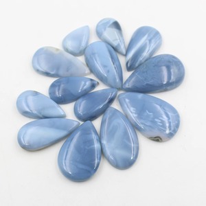 Opale bleue naturelle cabochon en forme de poire, pierre précieuse lâche de haute qualité, pierre polie en gros pour la fourniture de bijoux - Product Image 5