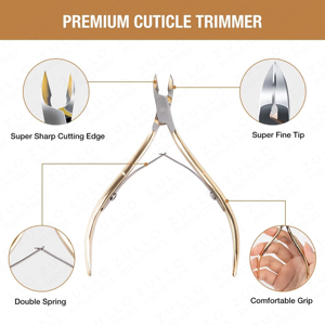 Kit de soin des ongles en acier inoxydable de qualité supérieure, 5 pièces, coupe-cuticules, coupe-ongles, ensemble d'outils de manucure et de pédicure, étiquette privée - Product Image 4