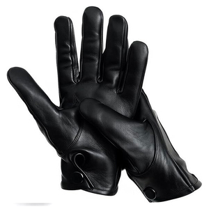 Guantes de piel de oveja auténtica para hombre, de invierno, con dedos completos, suaves, cálidos, transpirables, cómodos, duraderos, diseño clásico, para uso diario, térmicos - Product Image 2