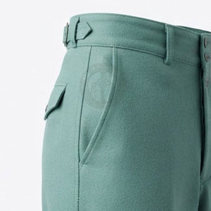 Pantalon de combat allemand durable et léger, coupe droite, taille renforcée, fermeture sécurisée, en toile. - Product Image 6